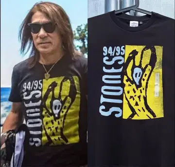 B'z 마츠모토 타카히로 착용 롤링 스톤스 밴드 티셔츠 S