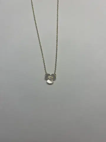kate spade NEW YORK 골드 꽃 모양 크리스탈 목걸이