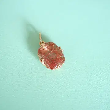 아 Agate K10 목걸이 참 핑크 오렌지