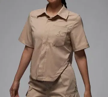 [미사용] JORDAN 숏 셔츠 베이지 우먼 조던 S/S