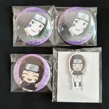 NARUTO 노하라인 린 캔뱃지 아크릴 키링 빌리지 뱅가드