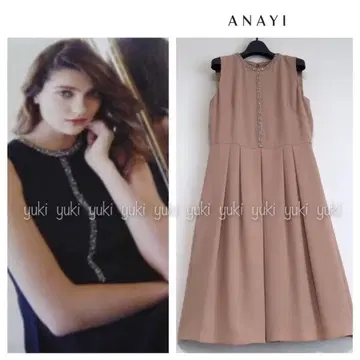 ANAYI 카탈로그 게재 비쥬 장식 원피스 36 핑크