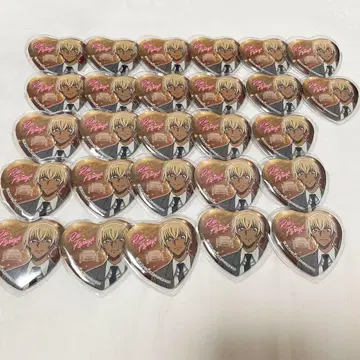 명탐정 코난 아무로 토오루 하트 캔뱃지 세트