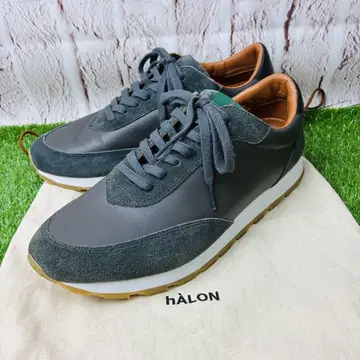 [ 더스트백 포함 착용 1회 ] hAlon 아론 가죽 스니커즈 통굽 26