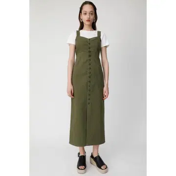 moussy HI STRETCH F/BUTTON BUSTIER 원피스