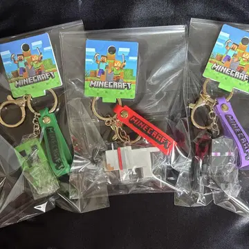 마인크래프트 마스코트 키링 크리퍼 늑대 엔더맨