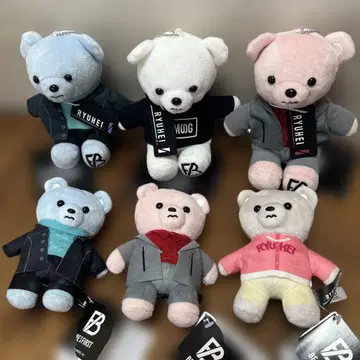 RYUHEI 곰 봉제 인형 6개 세트
