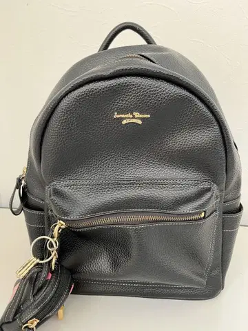 블랙 가죽 백팩 백팩.