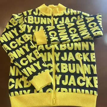 JACKBUNNY 캐주얼 자켓 블랙과 옐로우 컬러 size 2