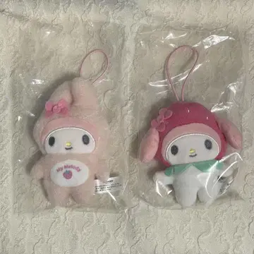마이멜로디 시크릿 마스코트 전신 수트 핑크/딸기 후드