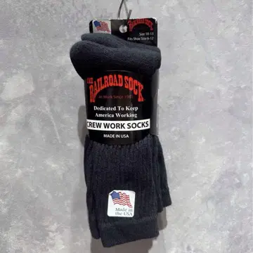 [무료배송] 미사용 새상품 RAILROAD SOCK 삭스 3매 Black