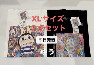 [완판템] XL 2매 세트 유니클로 팝마트 더 몬스터즈 라부부 UT