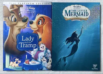 디즈니 플래티넘 에디션 인어공주 강아지 이야기 DVD 2매 세트