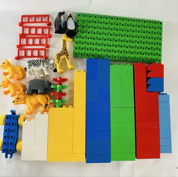 1 LEGO 레고 듀플로 동물 피규어와 블록 세트 레고듀플로