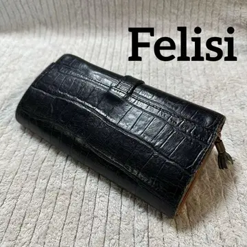 Felisi (페리지) 천연 가죽 악어 엠보싱 장지갑