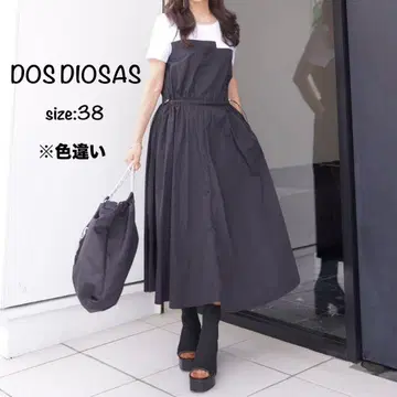 새상품급 DOS DIOSAS 뷔스티에풍 이소재 도킹 원피스 38