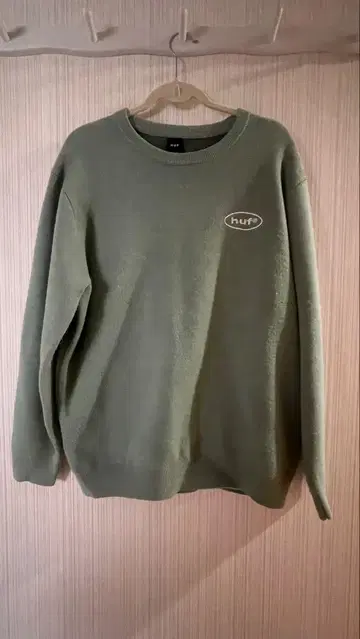 huf 올리브 니트 긴팔