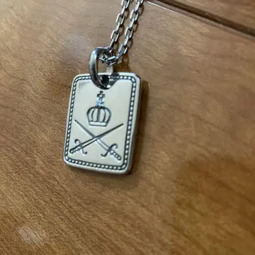 실버 스테인리스 스퀘어 펜던트 목걸이