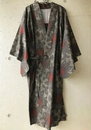새상품급 미사용 순수 실크 홑옷 오시마 명주 도중착 롱 코트 오시마 명주