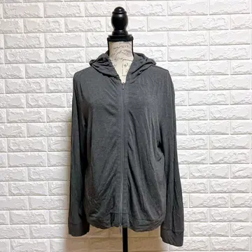 Gabardine K.T 13호 지퍼 후드티 차콜 평상복 헬스장