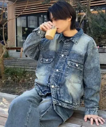 8(eight) 데님 자켓 블루