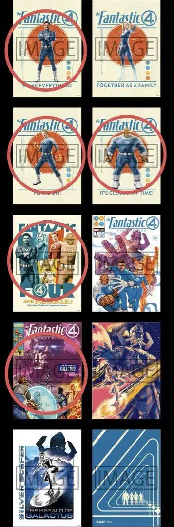 MARVEL 마블 판타스틱4 Happy 복권 E상 포스터