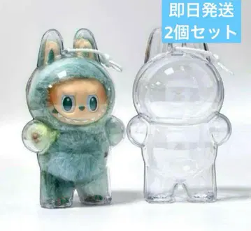LABUBU 라부부 아크릴 보호 케이스 2세트 라부부 케이스