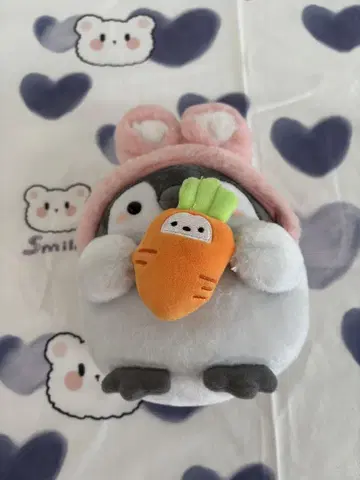 펭귄 봉제 인형 토끼 귀 포함