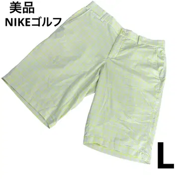 [새상품급] NIKE 골프 하프 팬츠 드라이 핏 골프웨어 체크 L