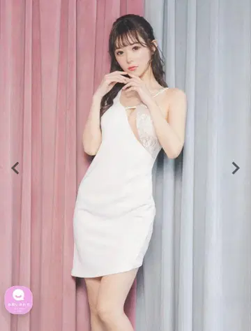 Tika 화이트 미니 드레스 L 사이즈
