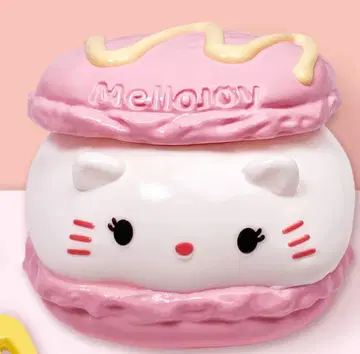 너무 귀여운 냥코 샌드 마카롱 Mellojoy 스퀴즈
