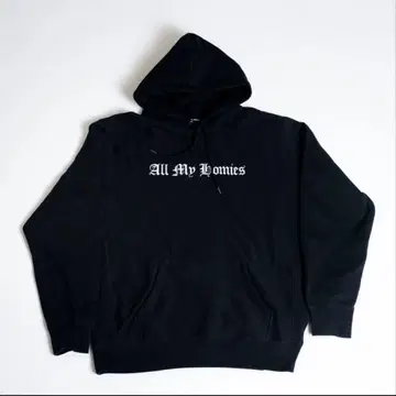 all my homies 자수 후드티 XXL BLACK