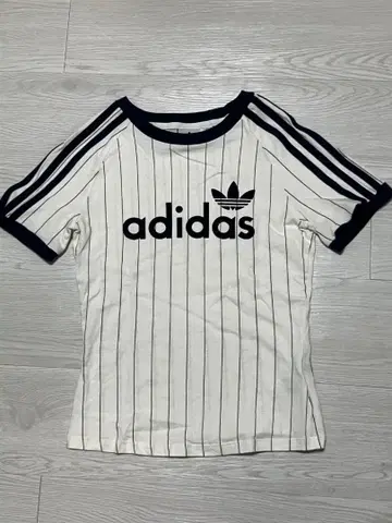 타임세일 adidas 스트라이프 링거 T 헤이세이 갸루 피치 T Y2K