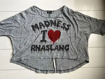RNA slang I MADNESS 그레이 티셔츠