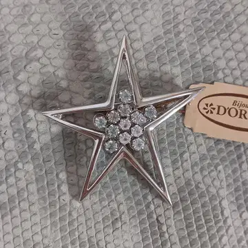 D'ORLAN 돌란 빈티지 브로치 스타 별 실버 캐나다