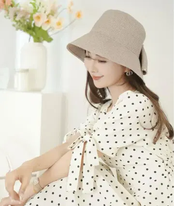 펄 리본 햇 리본 모자*