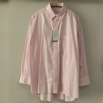 [새상품] SLOBE IENA 파인 OX 오버 롱 셔츠