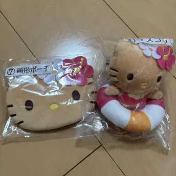 햇볕에 탄 키티 뽑기 마스코트 파우치