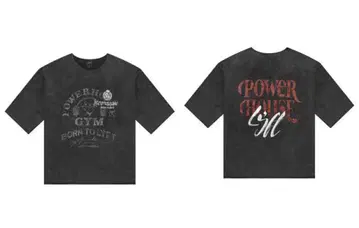 POWER IN THE GYM 티셔츠 L 사이즈 다크 그레이