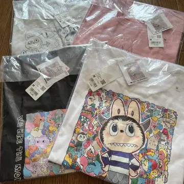 유니클로 라부부 UNIQLO UT POP MART 4개 M사이즈