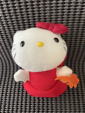 헬로키티 향토 빨간 뻬뻬 금붕어 봉제 인형