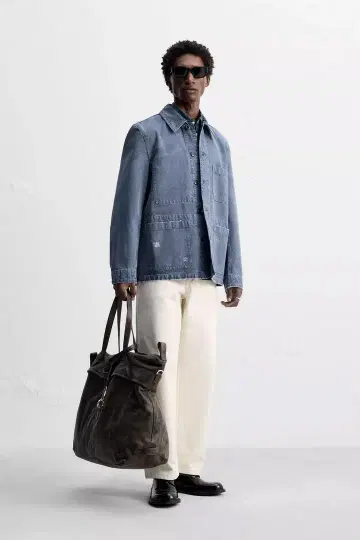 ZARA 새상품 스플래터 워시 자켓