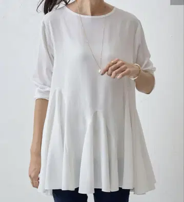 BEARDSLEY 헴 플레어 튜닉