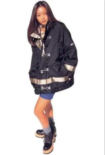 [ 초레어 ] 파이어맨 자켓 아무로 나미에 테크 y2k 아카이브