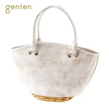 미사용 새상품 genten (겐텐) 나보나4 바스켓백 아이보리
