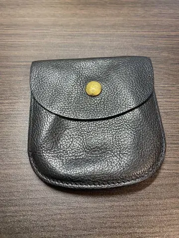블랙 가죽 접이식 지갑 일비종떼