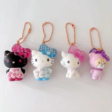 헬로키티 50주년 시크릿 마스코트 참 레오파드 무늬