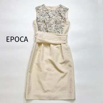 EPOCA 에포카 슬리브리스 원피스 자수 레이스 38 M 아이보리