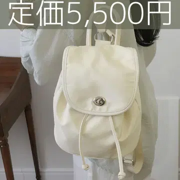 [미사용 새상품] unnu 드로코드 나일론 미니 백팩