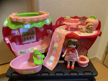 리카짱 3세 리카짱과 딸기 방 하우스 목욕탕 티세트 단종품